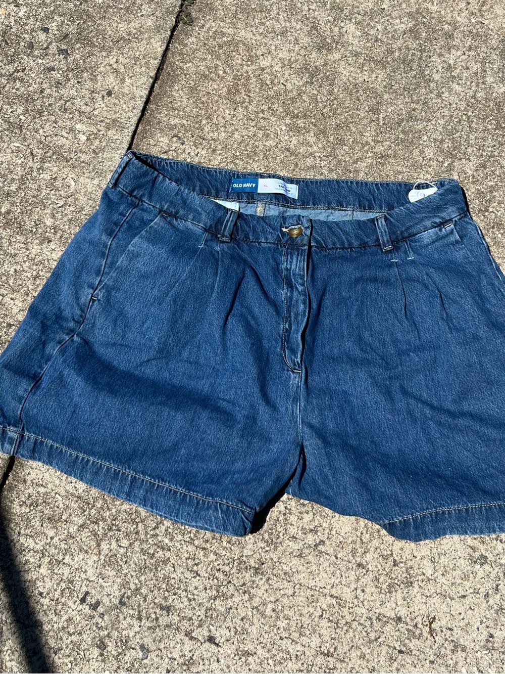 Old Navy Women's Dark Blue Denim Shorts